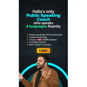 Public speaking webinar
